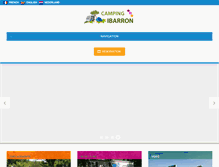 Tablet Screenshot of camping-ibarron.com